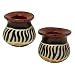 Kissi Stone Zebra Stripe Set of 2 Potpourri Pots