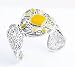 Barse Silver Overlay Jade Cuff Bracelet