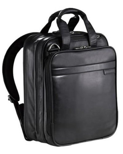 Places Computer on Briggs   Riley At Work Leather Vertical Computer Backpack   Buy Briggs