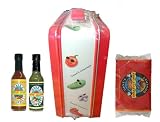 Dave's Gourmet Insanity Sauce Chile-head Survival Kit II. Contains Hot Sauces and Insanity Popcorn in a Retro Metal Lunchbox. Enjoy the Products or Collect the Set.