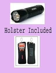 NEBO CSI LED Tactical Black Flashlight/Laser With Holster