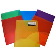 Filexec 3129, 2 Pocket Folder, Premium, Frosted, Letter Size, Set of 12, 6 Assorted Colors, 2 Ea Blueberry, Strawberry, Grape, Lime, Lemon, Tangerine