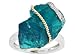  : 10KT STERLING SILVER 20.25CTW APATITE ROUGH DIAMOND ACCENT RING