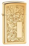Venetian Design, Slim, High Polish Brass