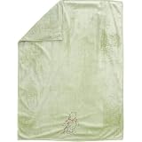 Winnie the Pooh Velour Baby Blanket in Green by Disney