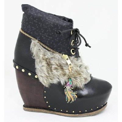 Irregular Choice Women's Bun In The Oven Wedge Ankle Boots