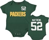 Green Bay Packers Infant Green Reebok Clay Matthews Name & Number Creeper