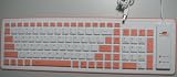Foldable/flexible Silicon Full Orange Keyboard Spill Resistant Great Key Response