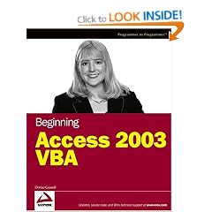 Beginning Access 2003 VBA (Programmer to Programmer)
