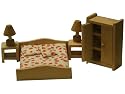 Beluga 70116 - Schlafzimmer, Puppenhausmöbel