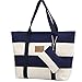 BG® Women Canvas Chic Color Blocking Black White Shoulder Handbag