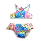 Bathing Babes by Rubbies - Toddler Girls Bikini Bathing Suit, Blue, Multi