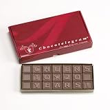 Cheers to 20 Years! Celebrate Their Big Day with a Special Message - In Chocolate! Great for Family and Friends! 21 Delicious Pieces of Belgian Chocolate Delivered in an Elegant Cardboard Box.