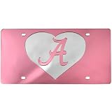 Alabama Crimson Tide Pink Mirror License Plate