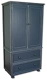 Relics Furniture Beadboard Flat Sided Armoire