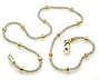 Bold Two-tone Saturn Ankle Bracelet - JewelryWeb