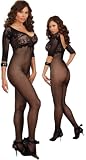 Plus Size Open Crotch Body Stocking
