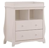 Stork Craft Carrara 2 Drawer Change Table, White
