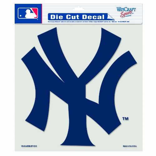 MLB New York Yankees 8-by-8 Inch Diecut Colored Decal