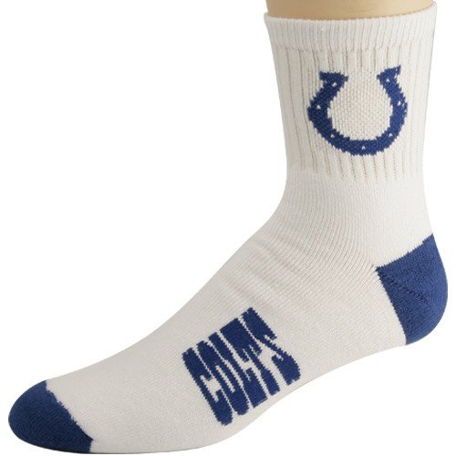 Indianapolis Colts Pair of White Athletic Socks