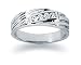 0.12 ctw. Woman's Round Diamond Wedding Band in 14K White Gold