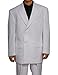 New Double Breasted (DB) White Men's Business Dress Suit,White,46 Regular