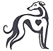 Dog Rubber Stamp - Greyhound - 4E