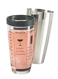 Oggi Professional Glass And Stainless Steel Cocktail Shaker