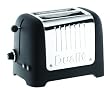 Dualit 25375 Lite 2-Slice Toaster, Soft Touch Black