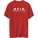 T-Shirt Mens Red " ASIA Canoeing " Sports
