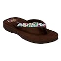 Girls' Xhilaration&reg; Bethel Beaded Flip Flops - Brown