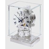 Jaeger-leCoultre Atmos Classique Transparente Rhodium Plated Moon Phase Clock q5145201 by Jaeger-LeCoultre