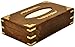 SouvNear 10 Inch Tissue Box Holder Tissue Cover Paper Dispenser Rectangular Brown Decorative Tissue Boxes