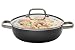 Taste of Italy, Risotto Pan 4-quart with glass lid, Non-stick with riveted stainless handle