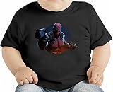 Deadpool Scar Face オーガニックベビーTシャツ 12 - 18 Months