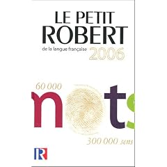 Le Petit Robert de la Langue Francaise