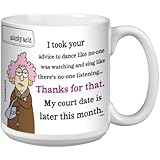 Tree-Free Greetings XM27858 Aunty Acid Artful Jumbo Mug, 20-Ounce, Court Date