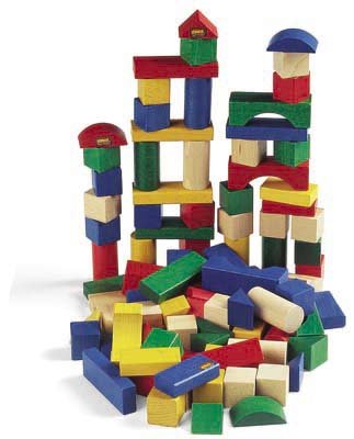 Childrens Toyshop  Toys : Building Blocks, Colored 50 pcs