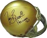 Tim Brown Autographed/Hand Signed Notre Dame Mini Helmet Heisman 87