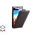 Exklusive Ledertasche UltraSlim f�r Samsung Galaxy S2 i9100 aufklappbar in Schwarz aus echtem Leder von StilGut