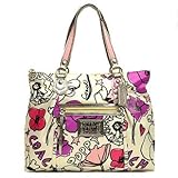 Coach Poppy Petal Flower Floral Print Glam Shopper Bag Tote 16306 Reviewed