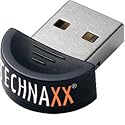 Technaxx BT02 Bluetooth Dongle (Class 2, Reichweite bis zu 10 meter, USB) schwarz