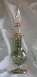 Egyptian Perfume Bottle  Mouth/Hand Blown  Weddings / Favors / Gifts - Color: Green - (EPB-020GR)