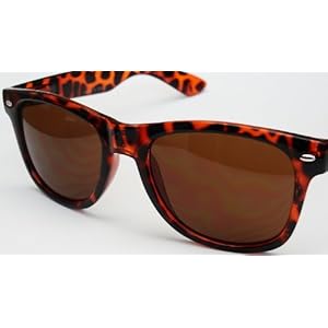 Brown Wayfarer Style 80s Retro Vintage Celebrity Sunglasses W061