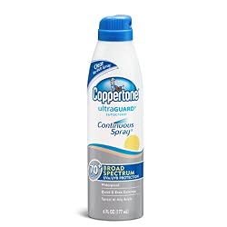 Coppertone Ultraguard Continuous Spray SPF 70+, 6-Ounce