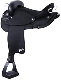 ABETTA Endurance Trail Saddle - Hornless - Black 16 Inch