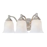 Crystorama 683-CH Bathroom Lights 3 Light Vanity Light in Polished Chrome