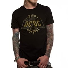 T-Shirt Homme Noir AC/DC "High Voltage Vintage" (Taille M)