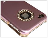 Luxury Unique Best Bling Crystal Rhinestone Aluminum Case Cover For iPhone 4 4S Verizon AT&T Pink