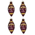 College Team Logo 4-pk. Ornaments - A-M